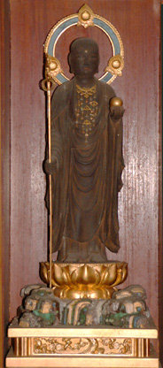 地蔵庵地蔵菩薩像の現物の画像