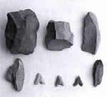 梶郷駄馬遺跡から発見された石の画像