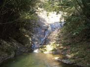 長走りの滝の風景の画像