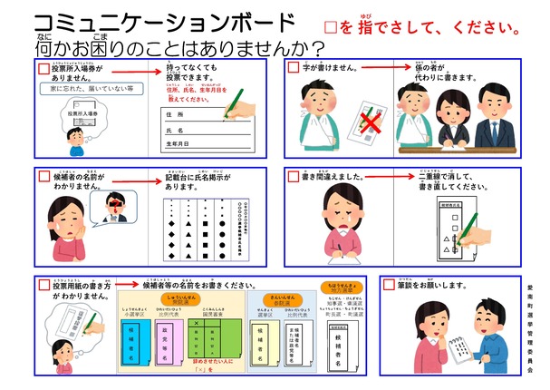 コミュニケーションボードの画像