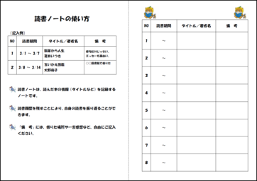 読書ノートページ画像