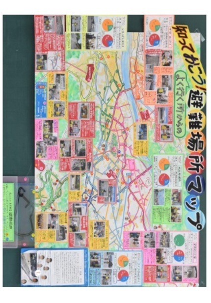 城辺小学校5年生制作の防災マップ2の画像